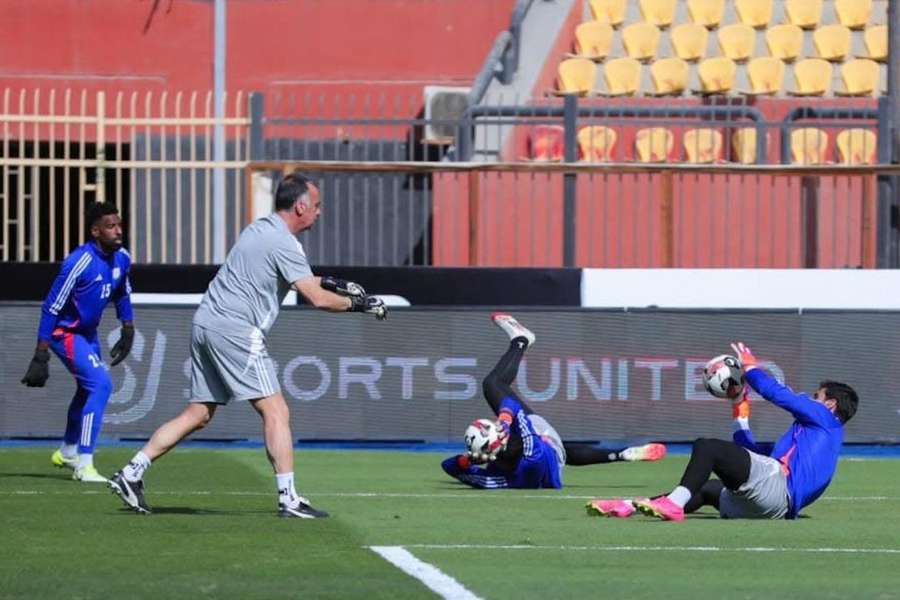 Carlos Ribeiro num treino do Pharco