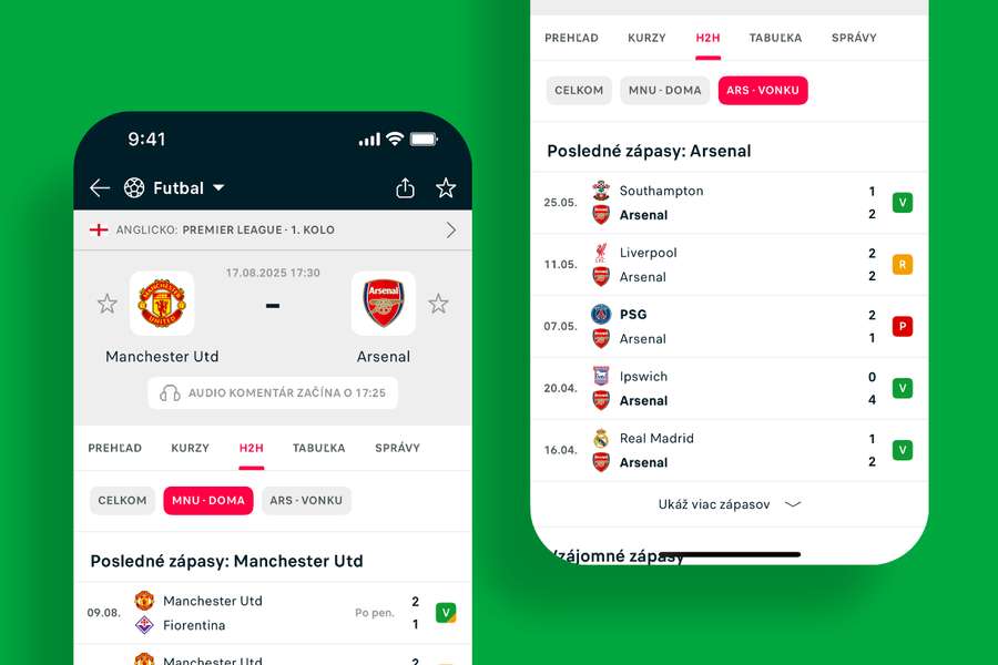 Záložke H2H Záložke H2H