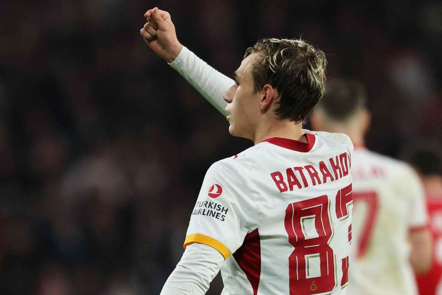 Alexey Batrakov scored Galatasaray's second on the night Alexey Batrakov scored Galatasaray's second on the night
