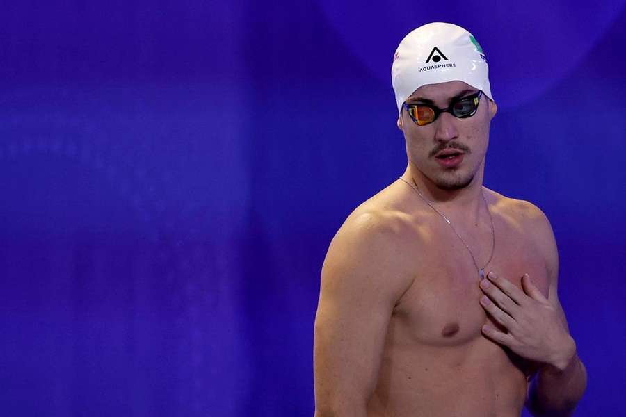 Nadador luso João Costa na final dos 100 metros costas do Irish Open