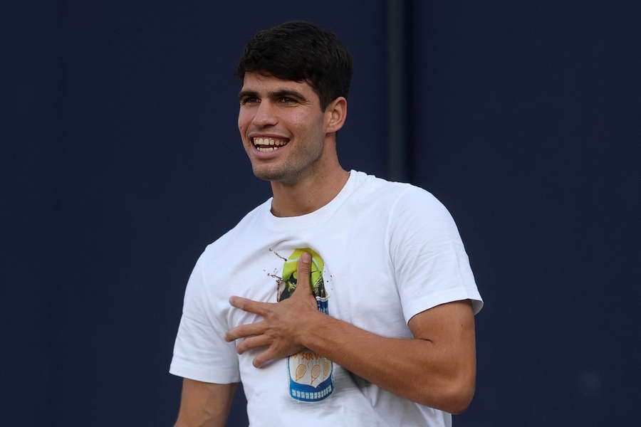 Alcaraz získava ocenenie za športové správanie.