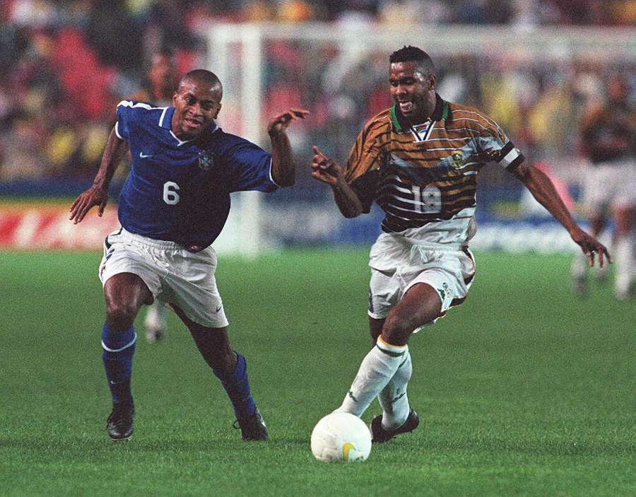 Lucas Radebe was a key figure for Bafana Bafana in the early years