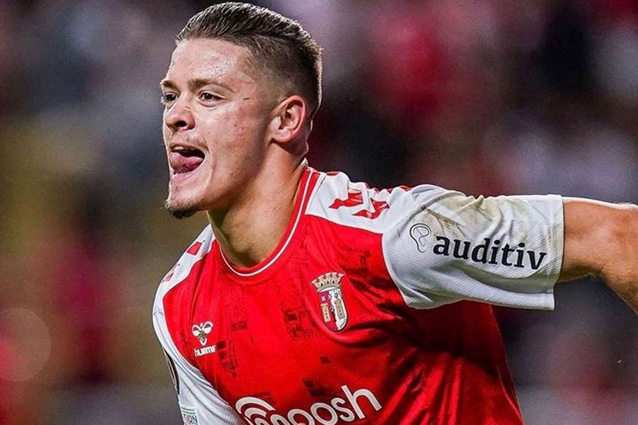 Esta época, Vitinha somou 13 golos em 27 jogos pelo SC Braga