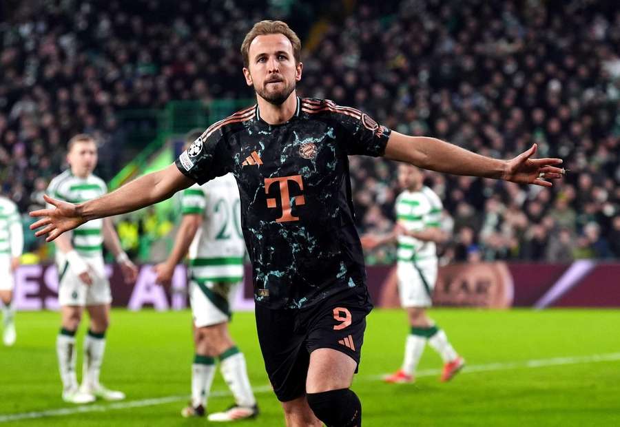 Harry Kane celebra su gol al Bayern de Múnich Harry Kane celebra su gol al Bayern de Múnich