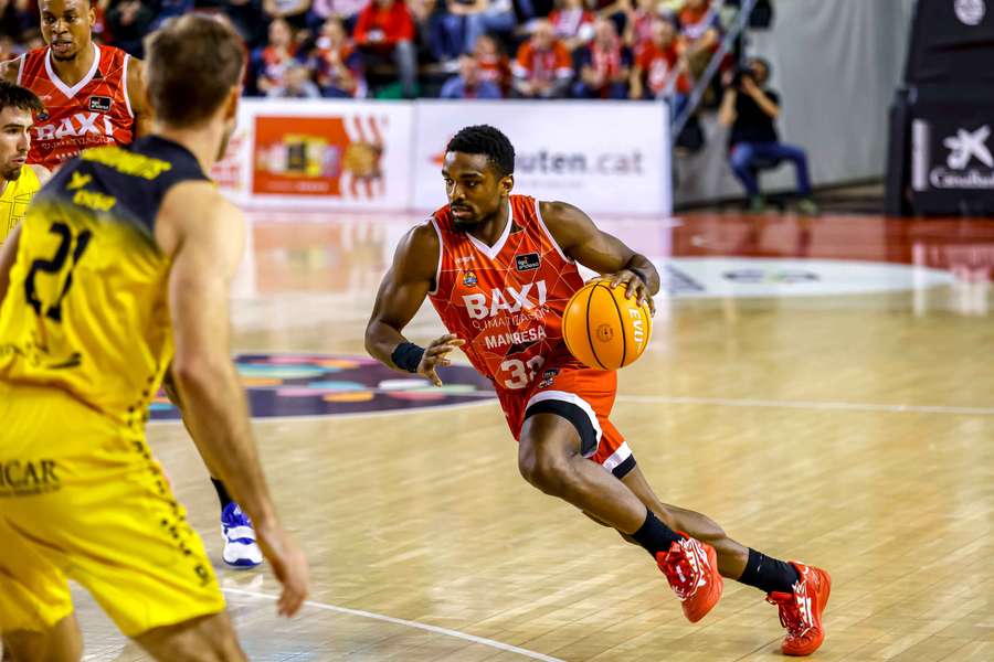 Retin Obasohan, en un partido con el BAXI Manresa
