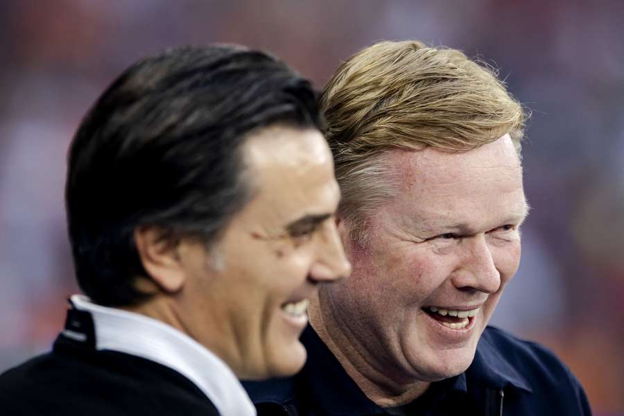 Vincenzo Montella com Ronald Koeman