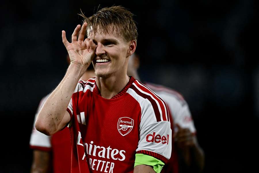 Ødegaard, le buteur de la soirée. Ødegaard, le buteur de la soirée.