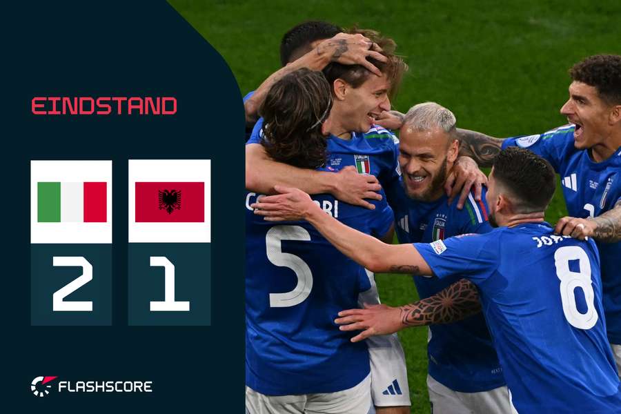 Italië heeft het eerste EK-duel gewonnen