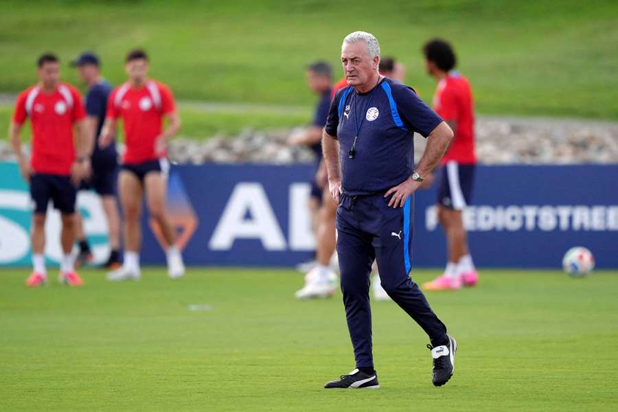 Gustavo Alfaro, à l'entraînement.