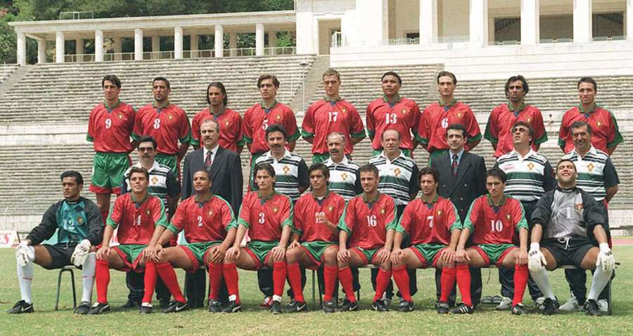 Rui Jorge, em cima à direita, entre o plantel de Atlanta-1996 Rui Jorge, em cima à direita, entre o plantel de Atlanta-1996