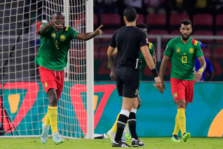 Michael Ngadeu-Ngadjui, left, has been surprisingly left out of the Cameroon squad