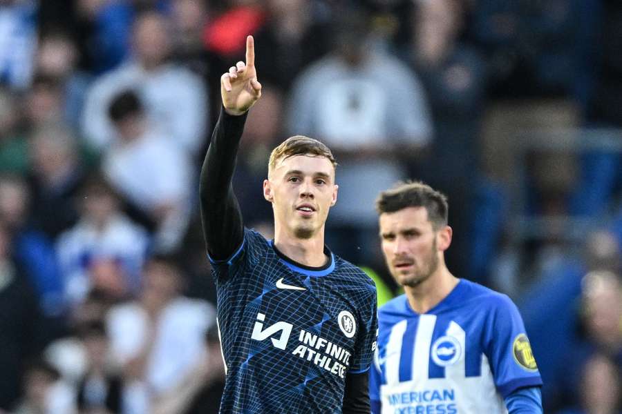 Palmer abriu o placar para o Chelsea contra o Brighton