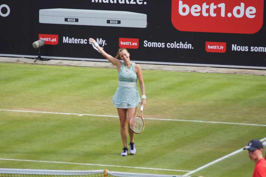 Petra Kvitova nach ihrem Erfolg in Berlin.