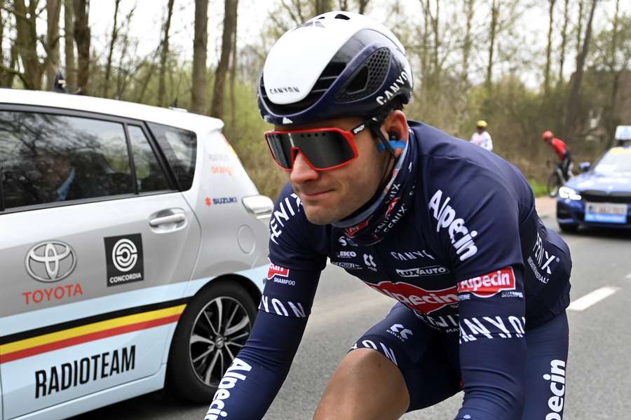 Gianni Vermeersch had een belangrijke bijdrage aan de Ronde van Vlaanderen en Parijs-Roubaix