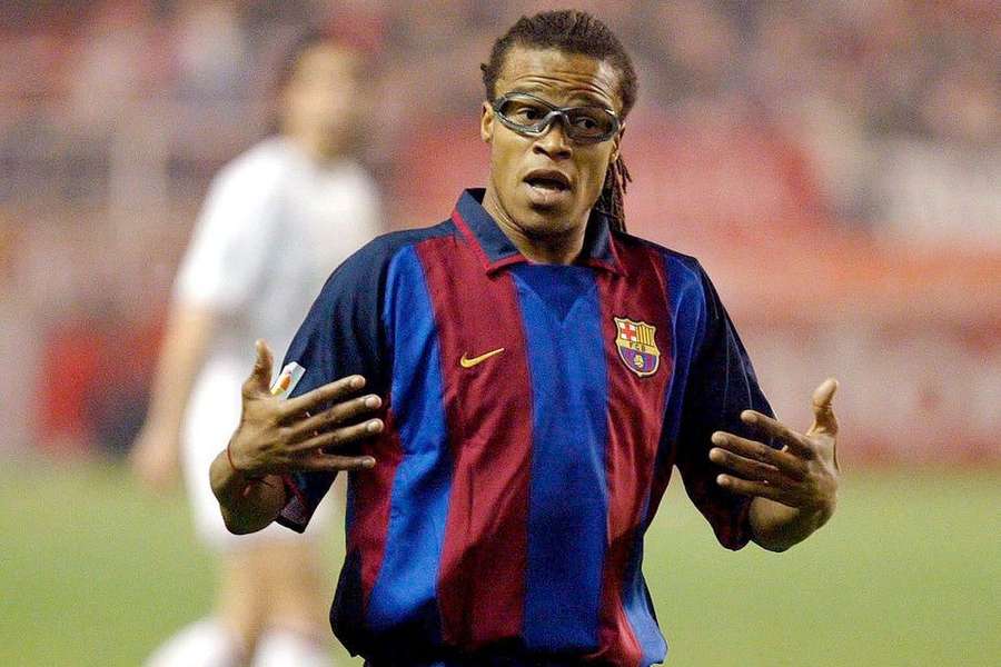 Edgar Davids ankom til Barcelona i januar 2004.