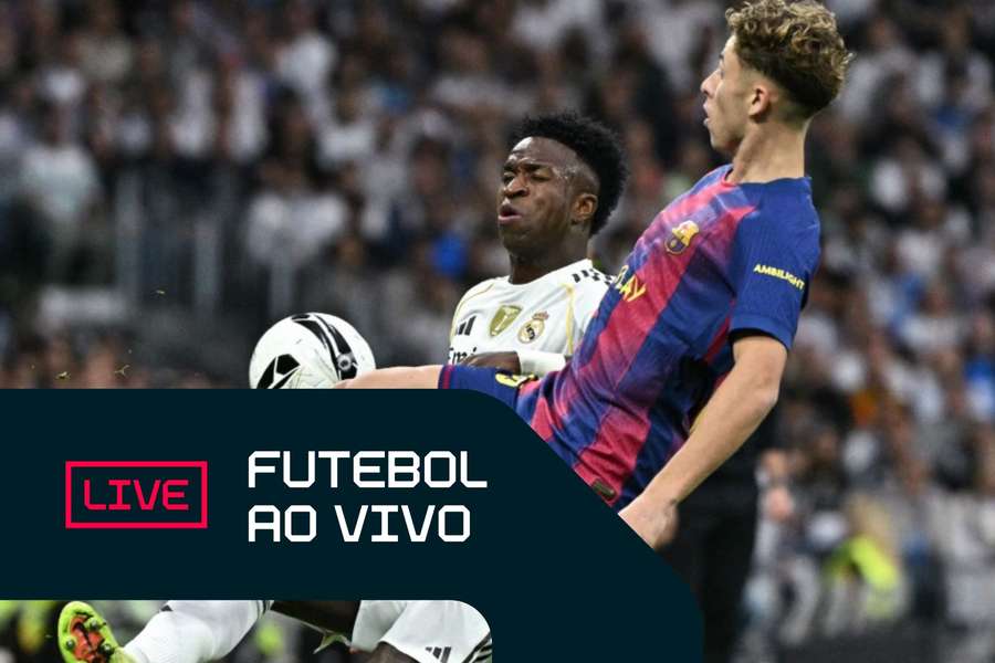 Vini Jr. e Fermín López em Real Madrid x Barcelona Vini Jr. e Fermín López em Real Madrid x Barcelona