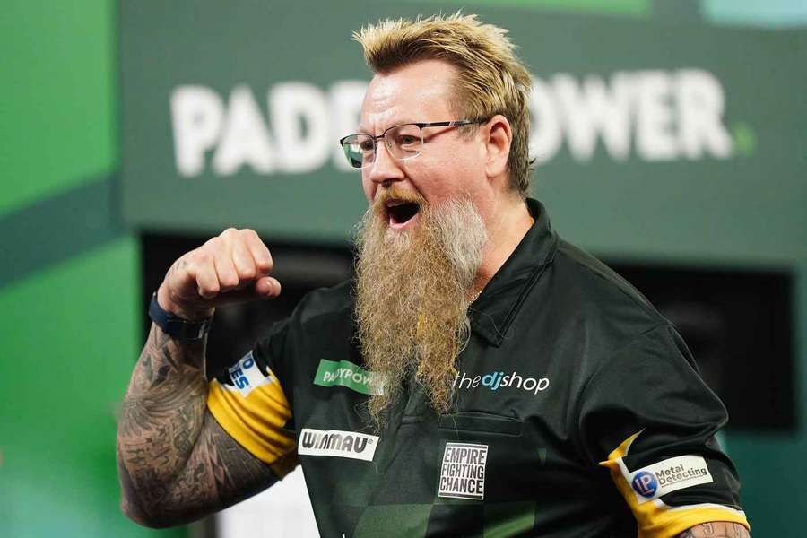 Simon Whitlock bei der Darts-WM 2024. Simon Whitlock bei der Darts-WM 2024.