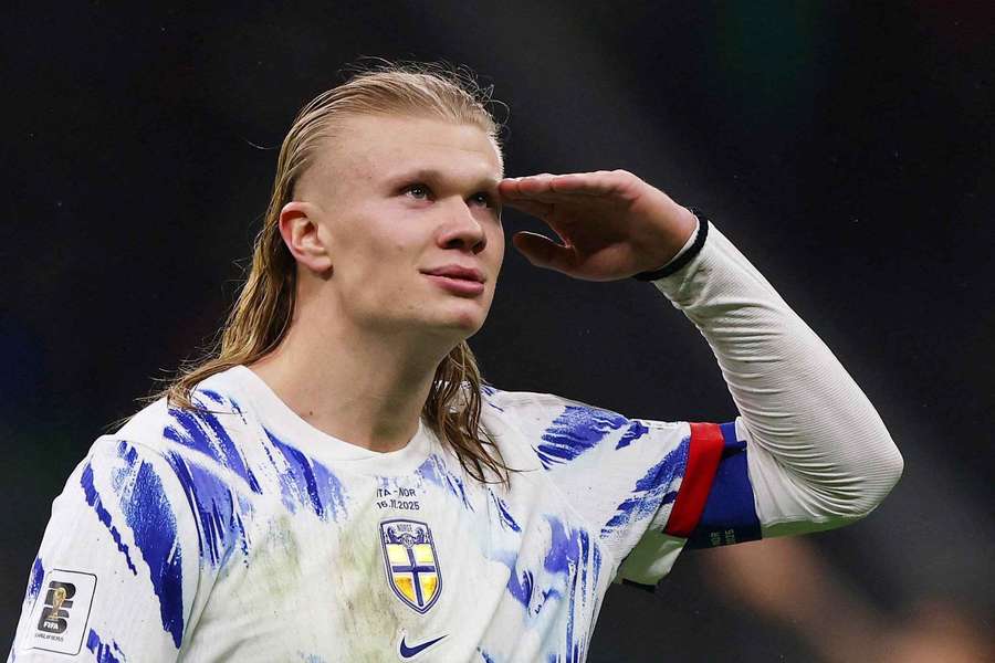 Erling Haaland freut sich auf sein WM-Debüt für Norwegen. Erling Haaland freut sich auf sein WM-Debüt für Norwegen.