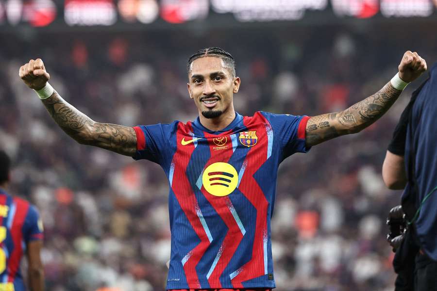 Raphinha destruiu a final da Supercopa da Espanha Raphinha destruiu a final da Supercopa da Espanha