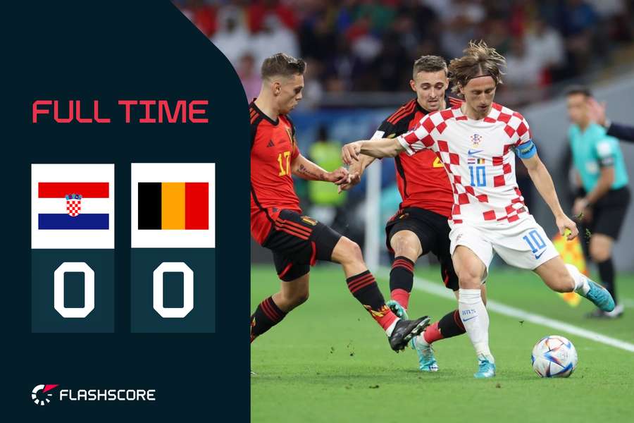 Croatia reach round of 16 after goalless draw as Lukaku misses send Belgium home