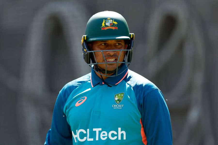 Khawaja in training before the Boxing Day Test in Melbourne