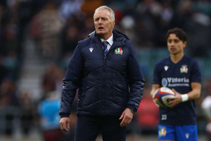 Italy head coach Kieran Crowley