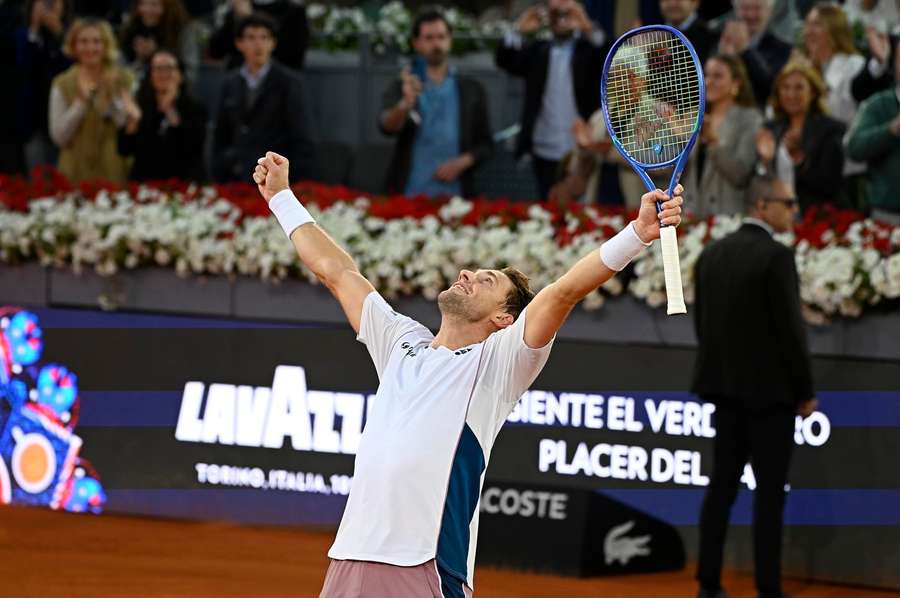 Casper Ruud celebrated his his maiden ATP Masters 1000 title in Madrid Casper Ruud celebrated his his maiden ATP Masters 1000 title in Madrid