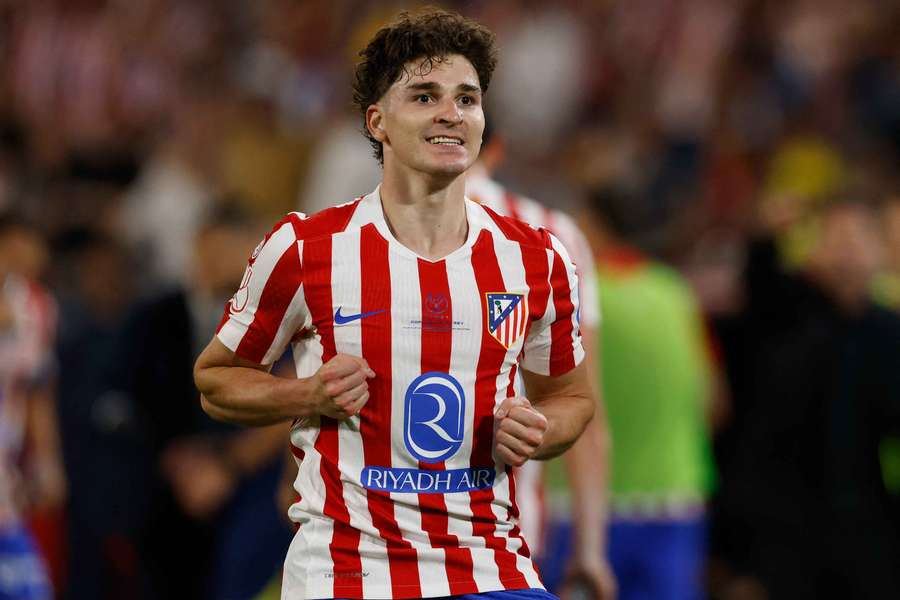 Julián Álvarez, centrado en el Atlético y la semifinal de Champions