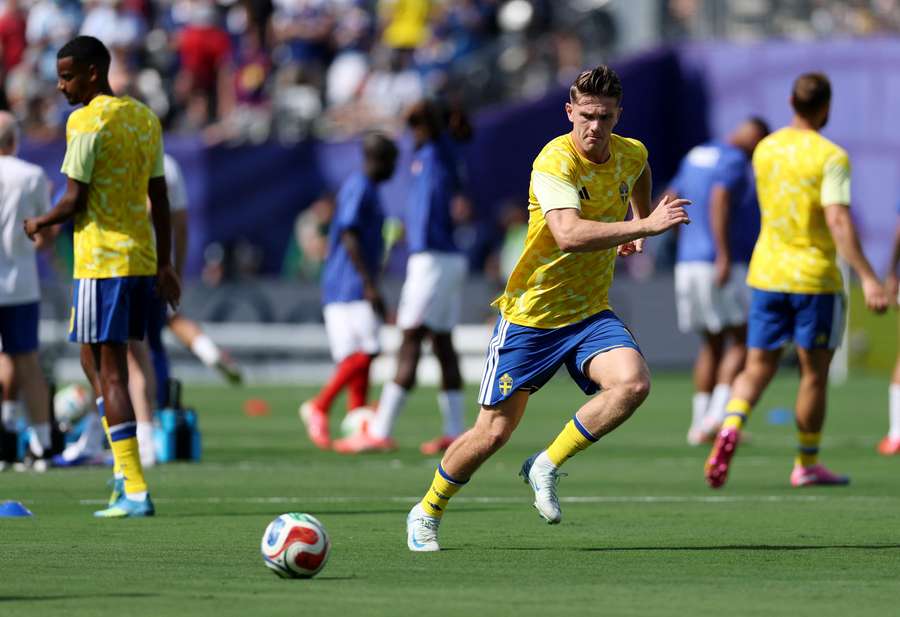 Gyokeres in allenamento