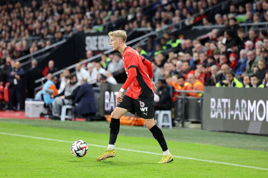 Albert Gronbaek in action last month against Le Havre