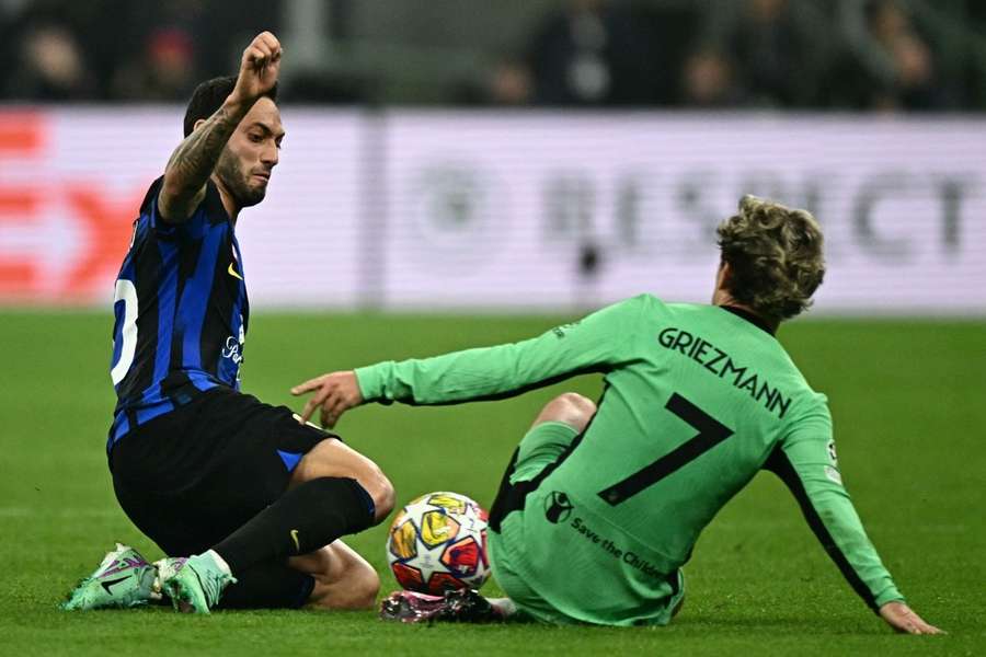 Antoine Griezmann lors du match contre l'Inter.
