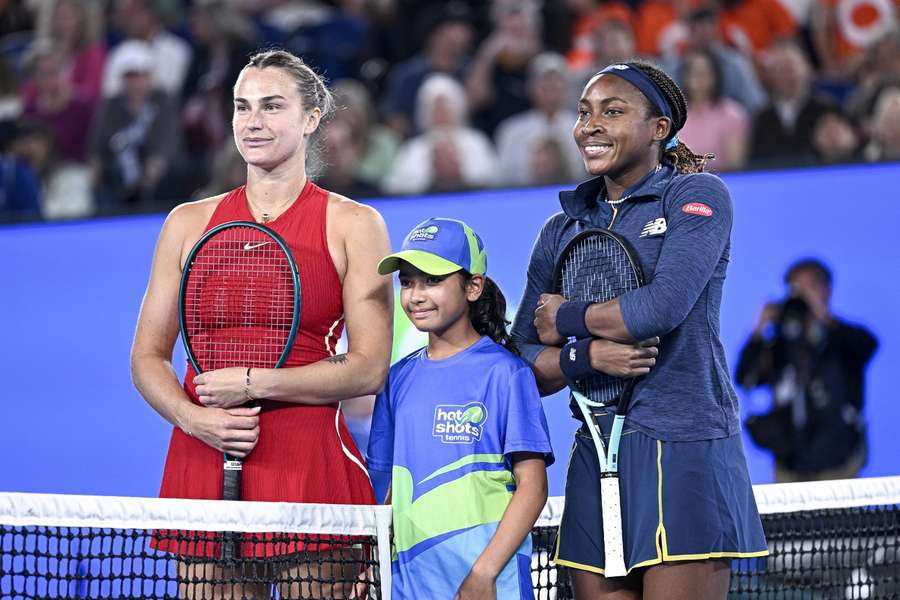 Aryna Sabalenková a Coco Gauffová v posledním souboji na Australian Open.