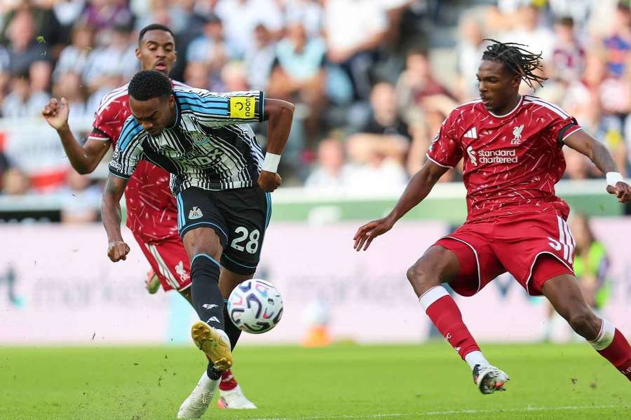 Newcastle United's Joe Willock hits the winner vs Liverpool