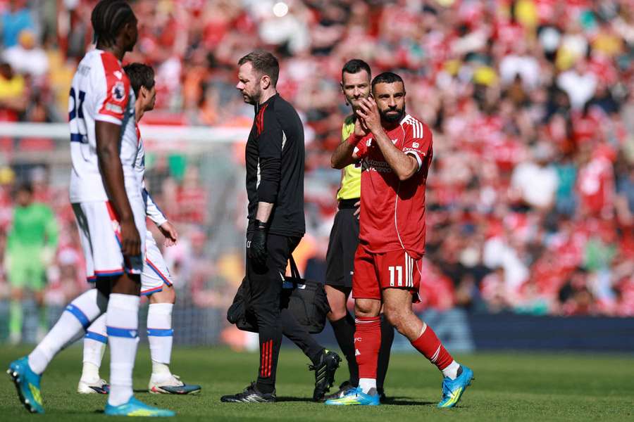 Mohamed Salah in action for Liverpool