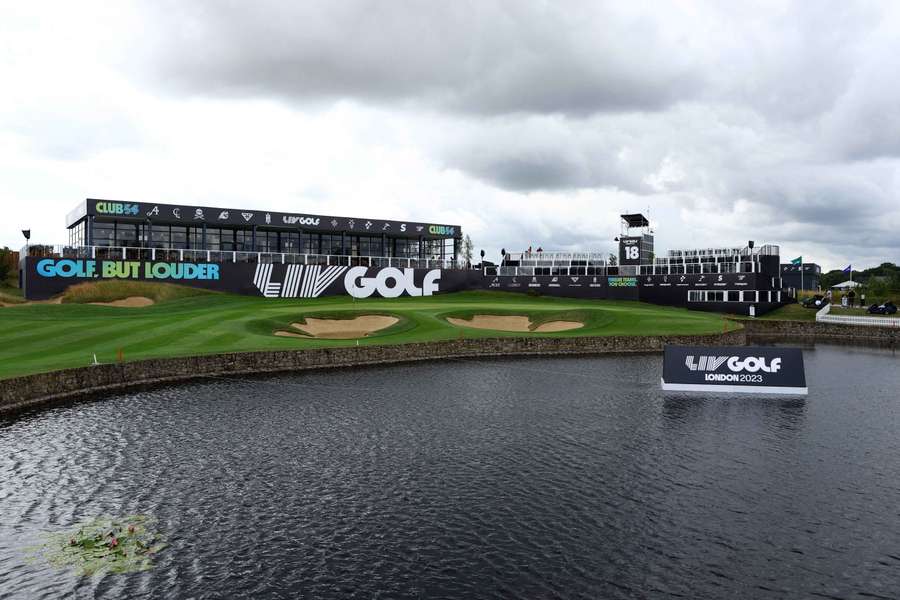 General view of the LIV Golf Invitational in London