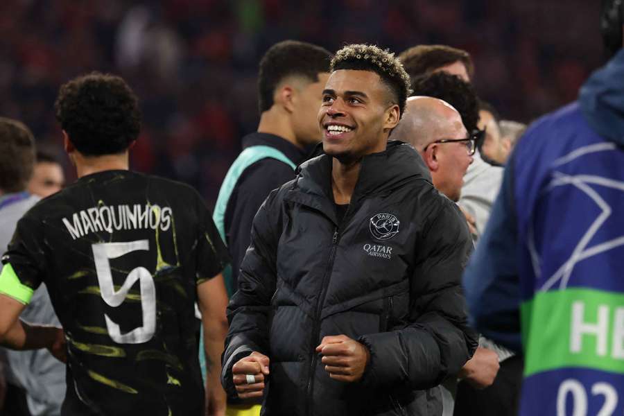 Désiré Doué après la qualification mercredi.