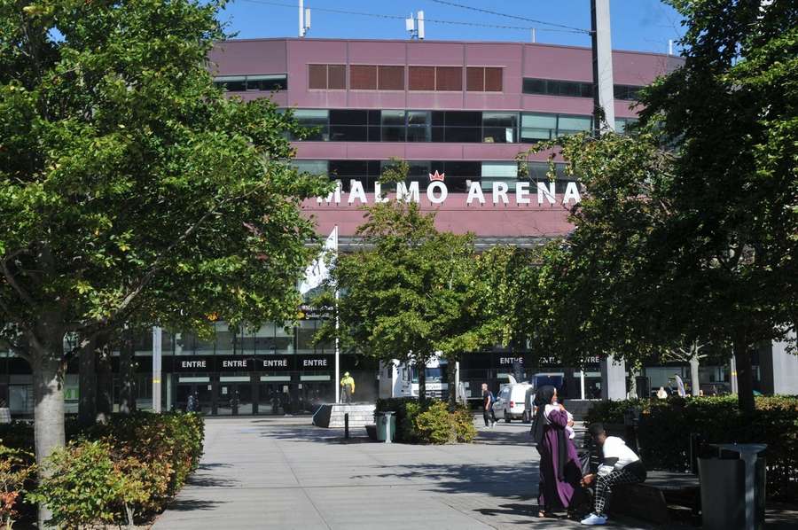 Die Malmö Arena erinnert an typisch-skandinavische Bauten