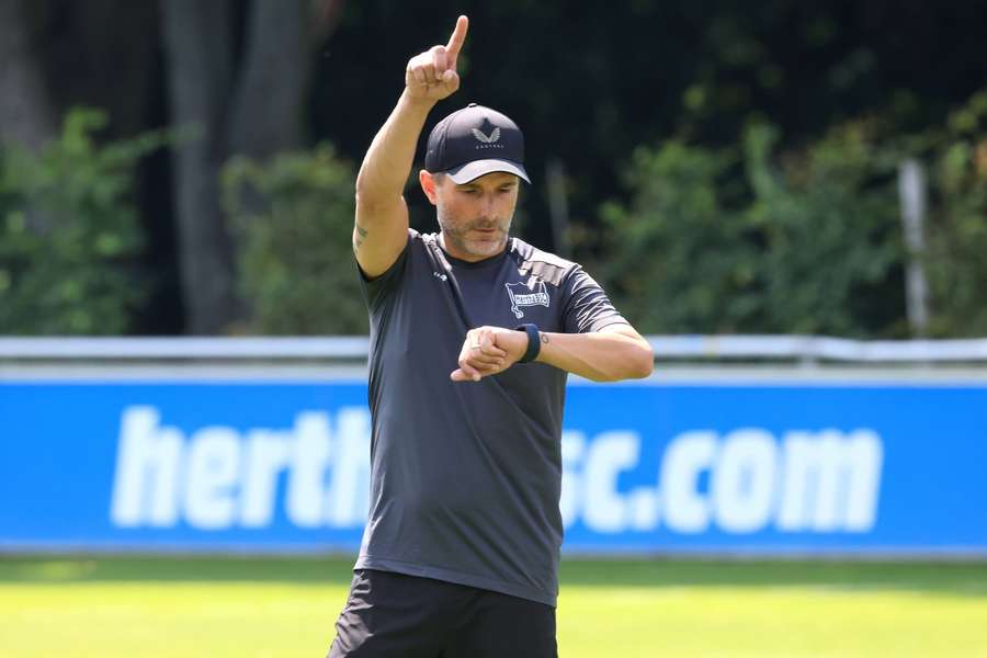 Stefan Leitl beim Training mit der Hertha. Stefan Leitl beim Training mit der Hertha.