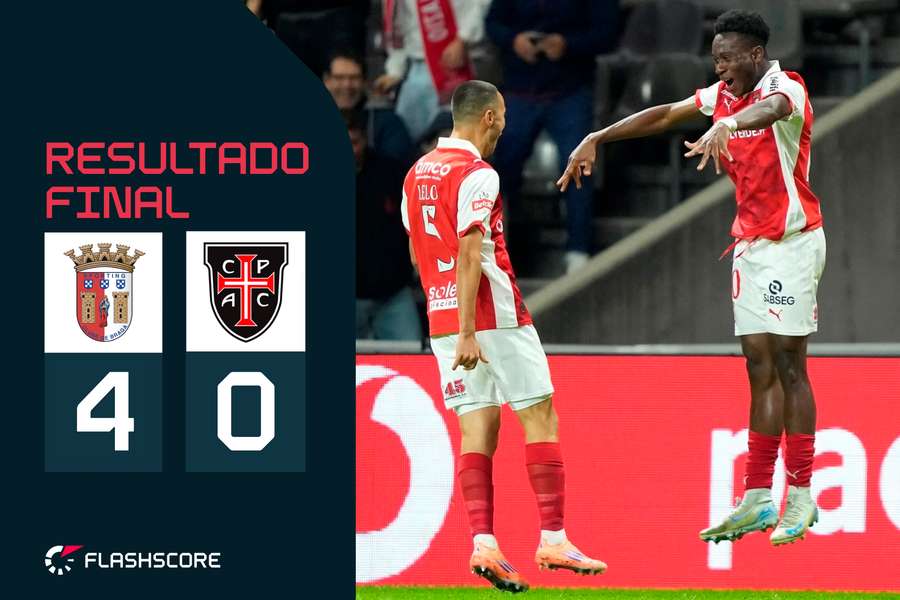 Dorgeles festeja o 3-0 com Leonardo Lelo Dorgeles festeja o 3-0 com Leonardo Lelo