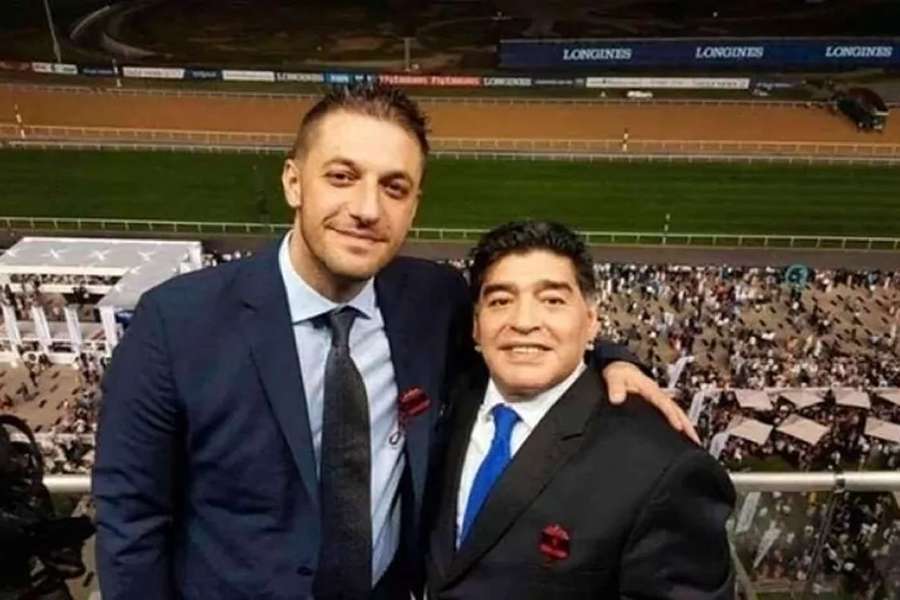 Matias Morla, avvocato, con Diego Armando Maradona