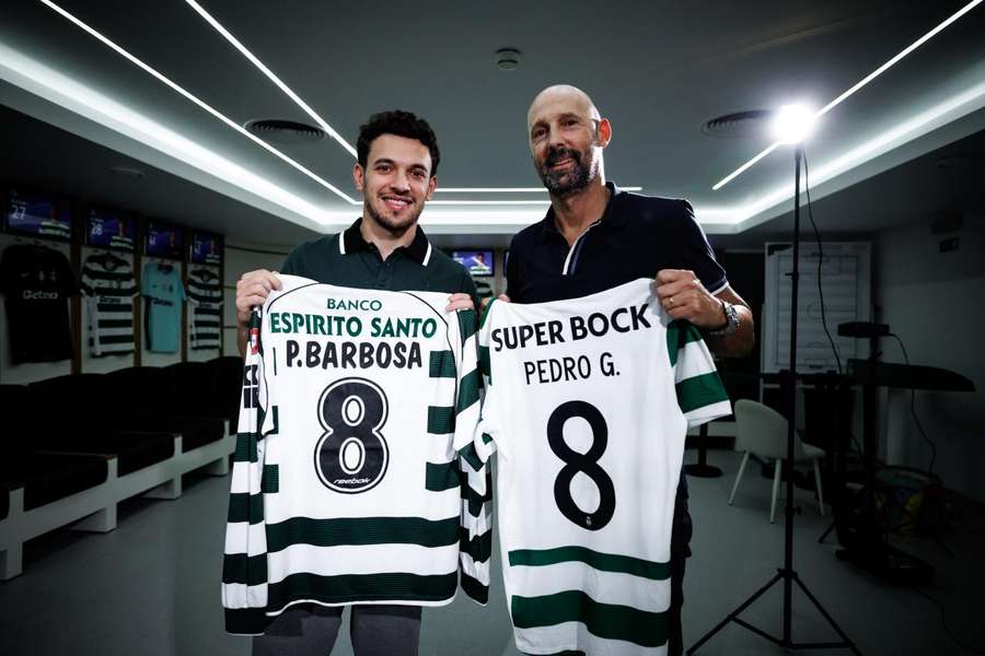 Pedro Gonçalves trocou de camisola com Pedro Barbosa