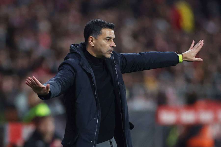 Míchel, con el Girona Míchel, con el Girona