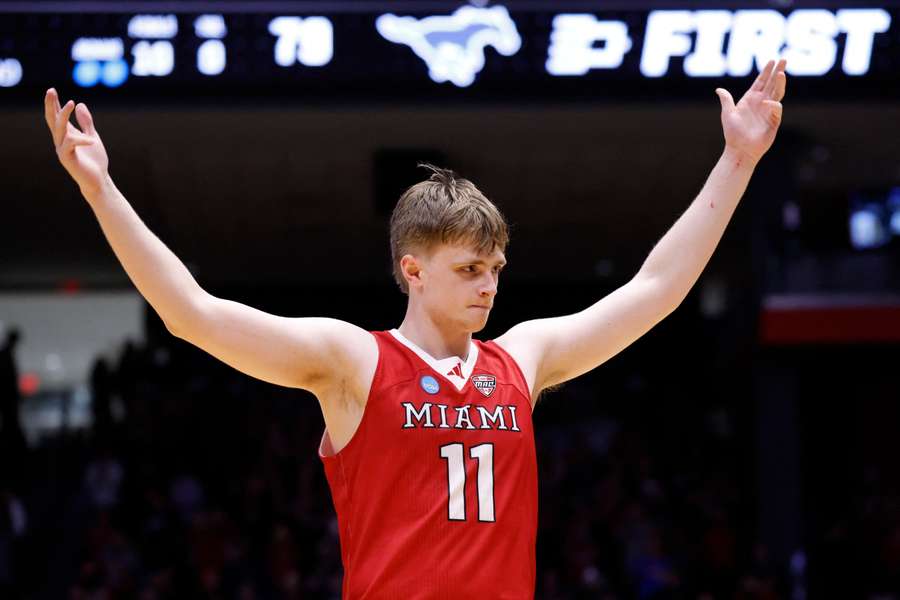 Miami's Almar Atlason during the game against SMU 