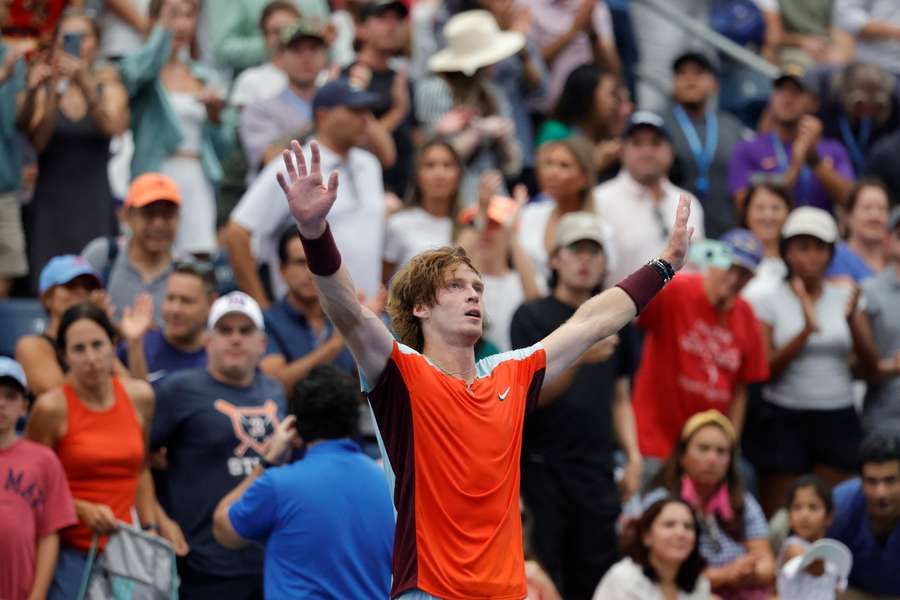 Rublev downs Briton Norrie to reach US Open quarter-finals in rainy New York City