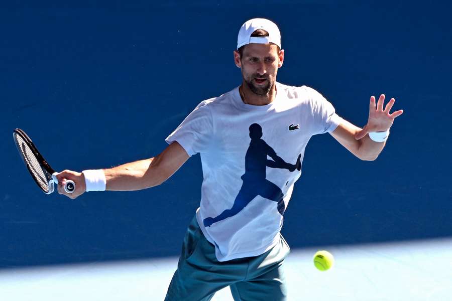 Djokovic já está a preparar-se na Austrália.