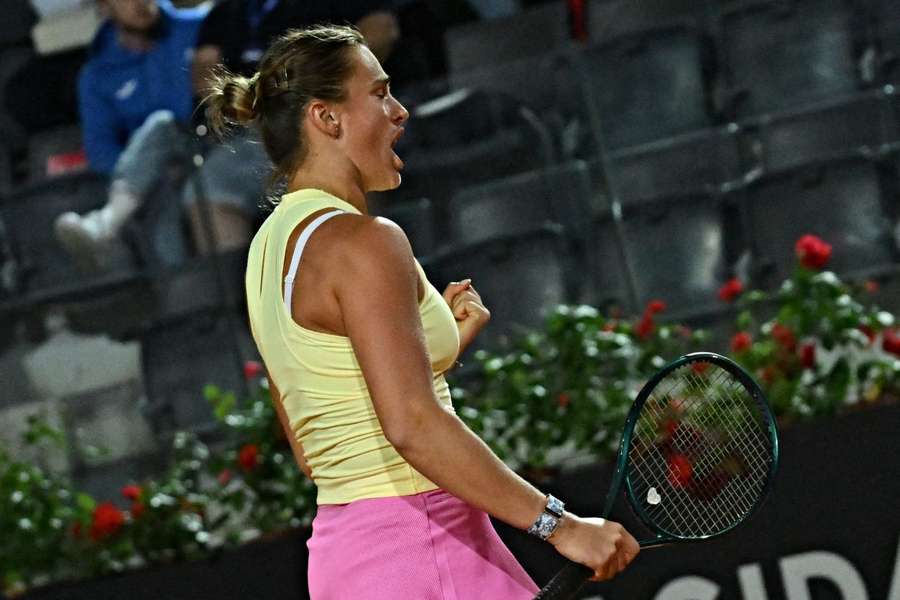 Sabalenka no saibro: fortes emoções