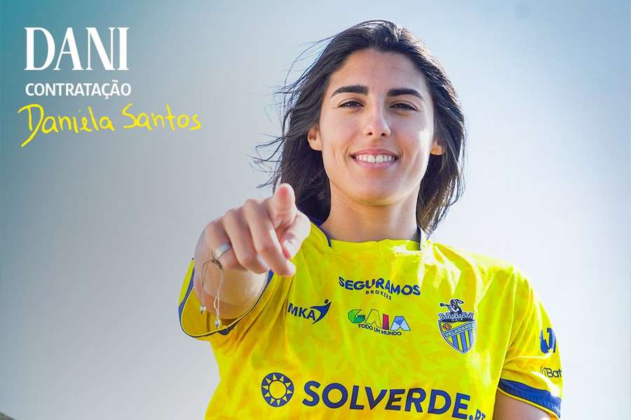 Daniela Santos com a nova camisola