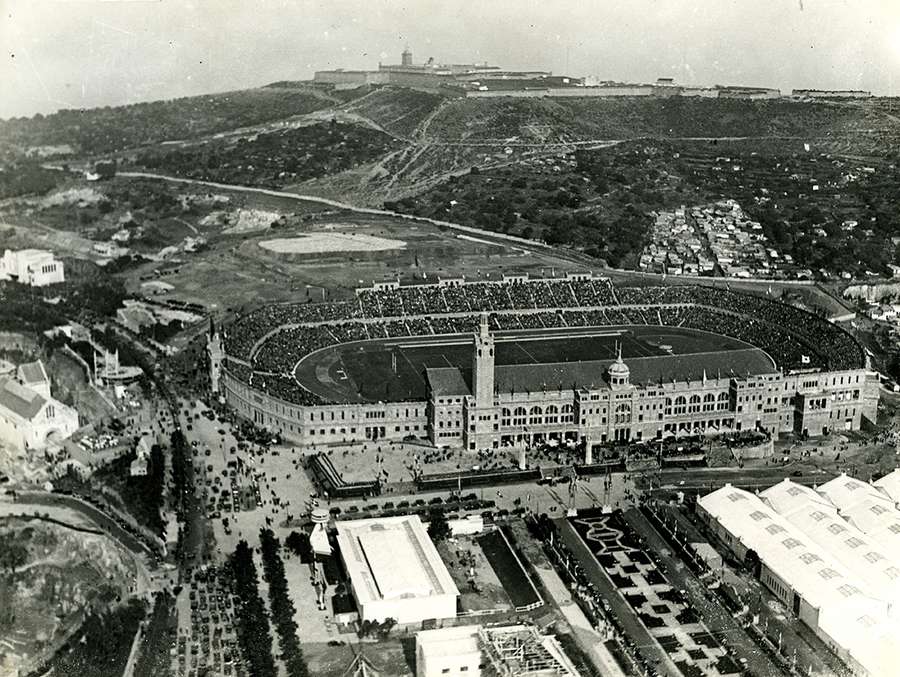 O estádio de Montjuic, o recinto desportivo da Expo 1929