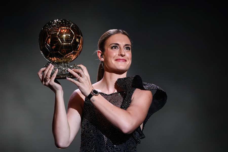 Spanish midfielder Alexia Putellas receives her second women's Ballon d'Or award