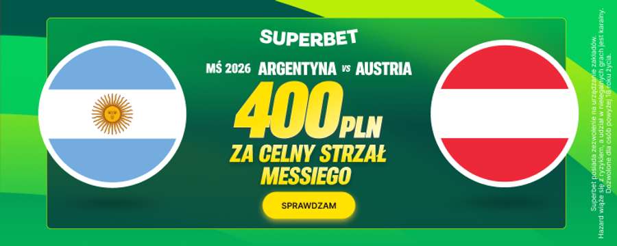 400 PLN bonusu za celny strzał Messiego